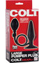 Colt Silicone Large Pumper Plug Butt Plug - Black